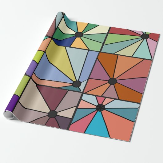 Sun Rays Cadeaupapier (Uitgerold)