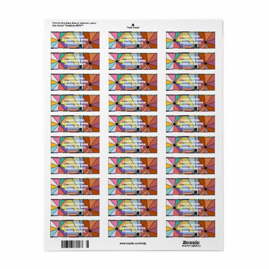 Sun Rays Etiket (Full Sheet)