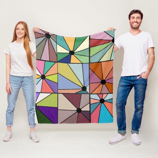 Sun Rays Fleece Deken (In situ)