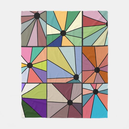Sun Rays Fleece Deken (Voorkant)