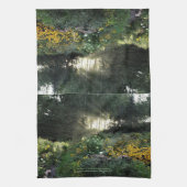 Sun Rays in de late tuinen van de seizoenszee Theedoek (Verticaal)