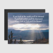  Sun Rays Lakeshore Storm Clouds Look at God  Post (Voorkant / Achterkant)