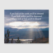  Sun Rays Lakeshore Storm Clouds Look at God  Post (Voorkant)