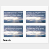 Sun Rays Lakeshore Storm Clouds Look at God Rechthoekige Sticker (Vel)