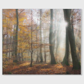 Sun Rays Mystic Misty Forest, Gift Cadeaupapier (Vlak)
