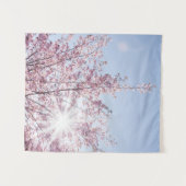 sun rays pass through pink flowers of a wow tree wandkleed (Voorkant (horizontaal))