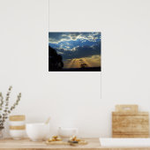 Sun Rays Spirituele Skies : Victoria Australia Pos Poster (Keuken)