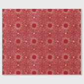 Sun Rays, sterren, astrologisch, goud, rood, zonne Cadeaupapier (Vlak)