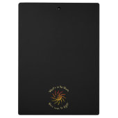 Sun Rays Sunshine Light geïnspireerd Gezegde Klembord (Achterkant)