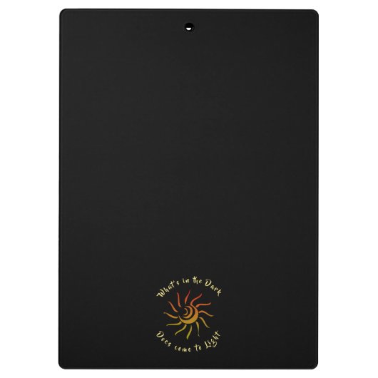 Sun Rays Sunshine Light geïnspireerd Gezegde Klembord (Achterkant)