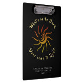 Sun Rays Sunshine Light geïnspireerd Gezegde Klembord (Rechts)