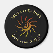 Sun Rays Sunshine Light geïnspireerd Gezegde Magneet (Voorkant)