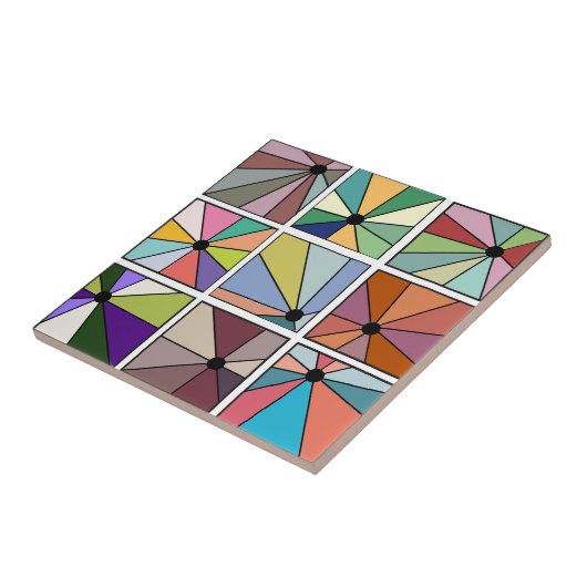 Sun Rays Tegeltje (Zijkant)