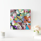 Sun Rays Vierkante Klok (Huis)