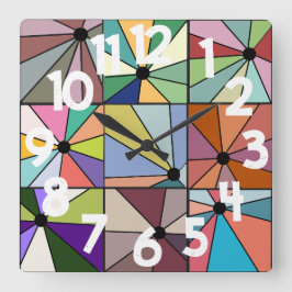 Sun Rays Vierkante Klok