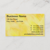 Sun Rays Visitekaartje (Achterkant)