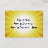 Sun Rays Visitekaartjes (Achterkant)