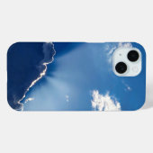 Sun Rays Wall Art Blue Sky Minimalist Clouds Case-Mate iPhone Case (Achterkant (horizontaal))
