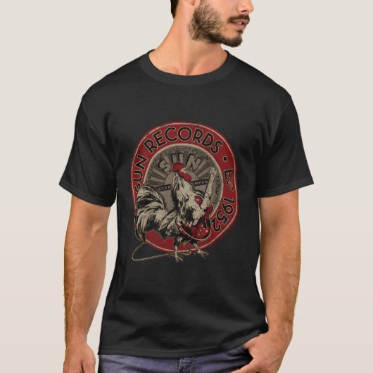 Sun Records Rooster Est 1952 T-shirt (Voorkant)