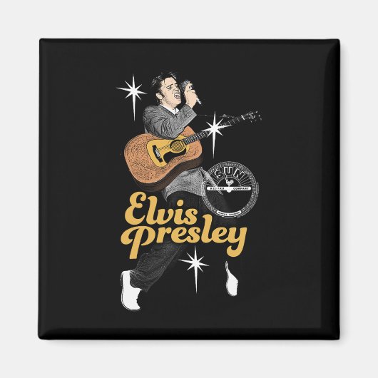 Sun Records x Elvis Presley dansen met sterren Magneet (Voorkant)