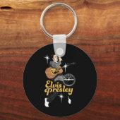 Sun Records x Elvis Presley dansen met sterren Sleutelhanger (Voorkant)