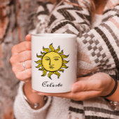 Sun Retro Magic Personalized Celestial Koffiemok