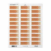 Sun Return Address Labels | Roze Sun-adreslabel (Full Sheet)