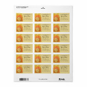 Sun Return-adreslabel Etiket (Full Sheet)