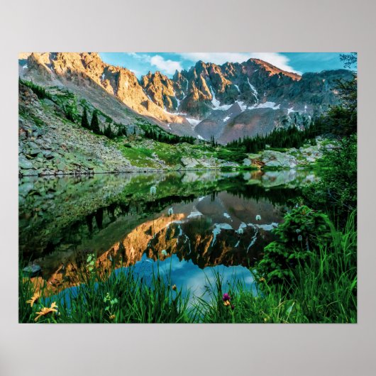 Sun Ridge Lake Reflection // Wilde Flowers Poster (Voorkant)