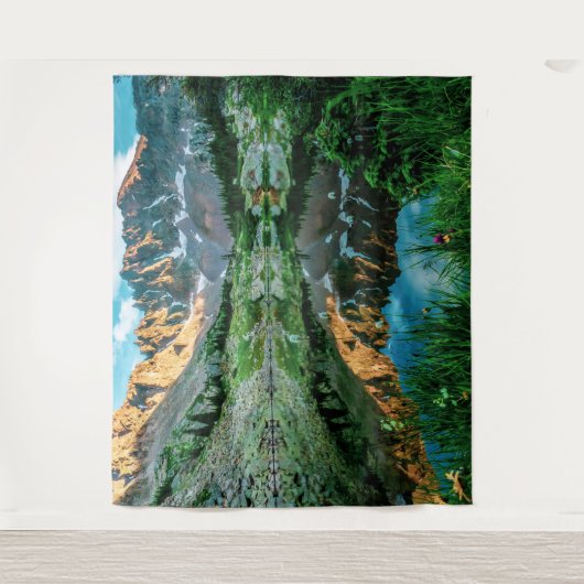 Sun Ridge Lake Reflection // Wilde Flowers Wandkleed (Voorkant)