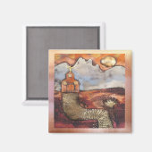 Sun Rise Church van Sheri Kerr Magneet (Voorkant / Achterkant)