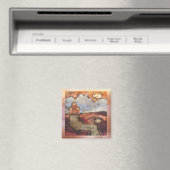 Sun Rise Church van Sheri Kerr Magneet (Insitu (Vaatwasser))