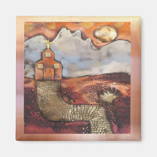 Sun Rise Church van Sheri Kerr Magneet