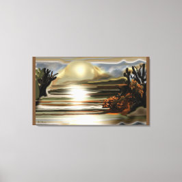 Sun Rise on the Desert Southwestern Abstract Art Canvas Afdruk