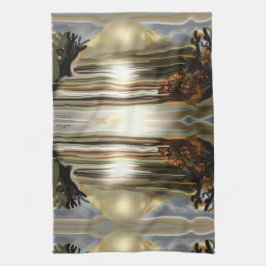 Sun Rise on the Desert Southwestern Abstract Art Theedoek