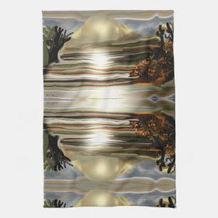 Sun Rise on the Desert Southwestern Abstract Art Theedoek