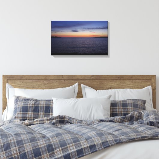 Sun Rise op Calcite Canvas Afdruk (Insitu (Slaapkamer))