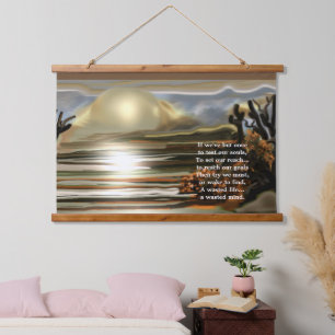 Sun Rise op de Desert Zuidwest Abstract Hangend Wandkleed