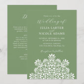 Sun Rising Boho Rustic Floral Mandala Wedding Kaart (Voorkant / Achterkant)