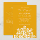 Sun Rising Boho Rustic Floral Mandala Wedding Kaart (Voorkant / Achterkant)