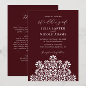 Sun Rising Boho Rustic Floral Mandala Wedding Kaart (Voorkant / Achterkant)