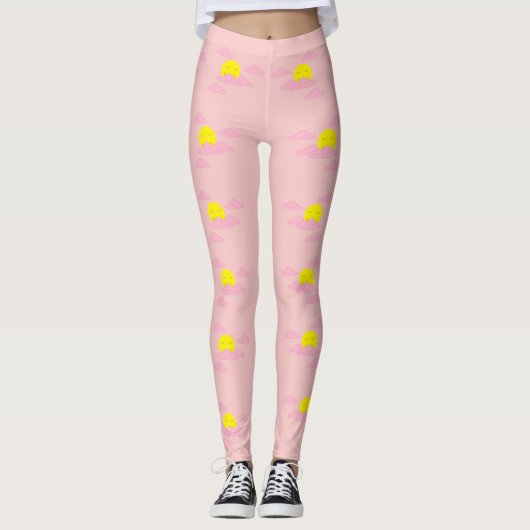 Sun Rising in Hazy, Pink Sky II Leggings (Voorkant)