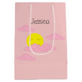 Sun Rising in Hazy, Pink Sky II Medium Cadeauzakje (Achterkant)