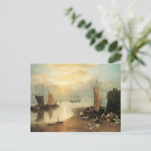 Sun Rising through Vapor door Joseph Turner Briefkaart (Staand voorkant)