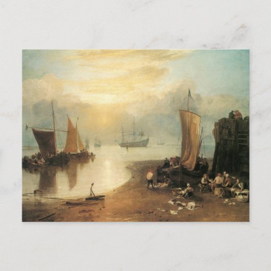 Sun Rising through Vapor door Joseph Turner Briefkaart (Voorkant)