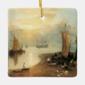 Sun Rising through Vapor door Joseph Turner Keramisch Ornament (Voorkant)