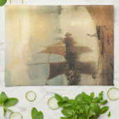 Sun Rising through Vapor door Joseph Turner Theedoek (Gevouwen)