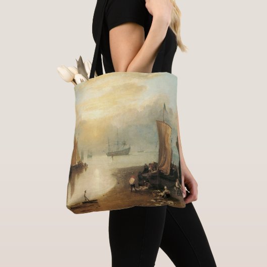 Sun Rising through Vapor door Joseph Turner Tote Bag (Dichtbij)