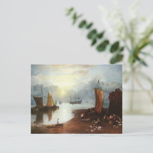 Sun Rising Through Vapor Fishermen, J.M.W. Turner Briefkaart (Staand voorkant)
