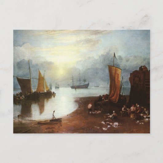 Sun Rising Through Vapor Fishermen, J.M.W. Turner Briefkaart (Voorkant)